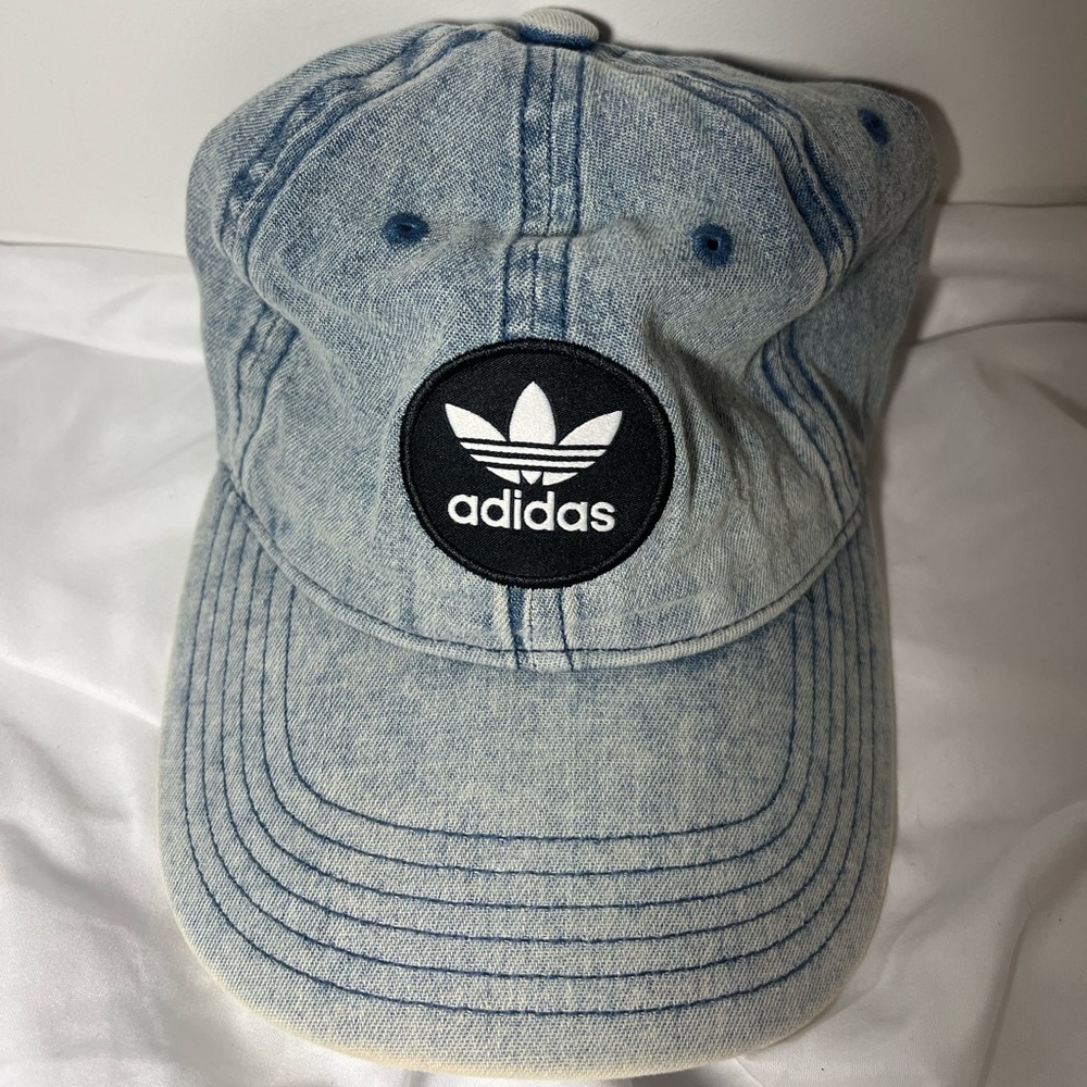 Adidas Women’s Blue and Black Trefoil Logo Hat